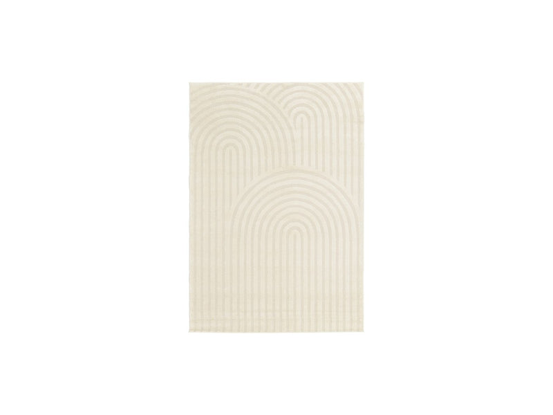 Tapis Poils Courts Jada Motifs Abstraits - Beige