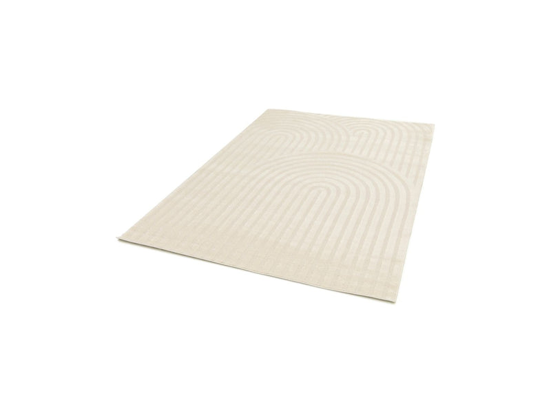 Tapis Poils Courts Jada Motifs Abstraits - Beige