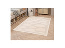 Mapa - Alfombra de pelo corto - Estampado de nubes - Beige