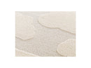 Mapa - Alfombra de pelo corto - Estampado de nubes - Beige