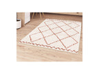 Simon - Long-Pile Rug - Graphic Pattern - Beige