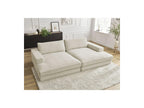 Fixed Straight 4-Seater Compact Sofa Deep Seat - Leonard - Corduroy