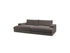 Fixed Straight 4-Seater Compact Sofa Deep Seat - Leonard - Corduroy