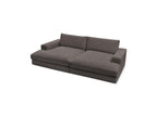Fixed Straight 4-Seater Compact Sofa Deep Seat - Leonard - Corduroy