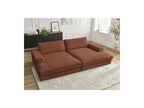Fixed Straight 4-Seater Compact Sofa Deep Seat - Leonard - Corduroy