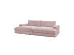 Fixed Straight 4-Seater Compact Sofa Deep Seat - Leonard - Corduroy