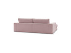Fixed Straight 4-Seater Compact Sofa Deep Seat - Leonard - Corduroy