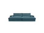 Fixed Straight 4-Seater Compact Sofa Deep Seat - Leonard - Corduroy