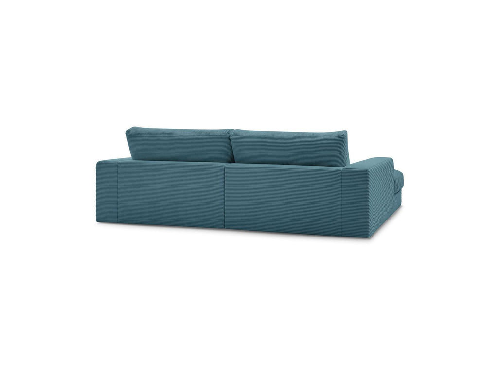 Fixed Straight 4-Seater Compact Sofa Deep Seat - Leonard - Corduroy
