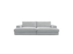 Fixed Straight 4-Seater Compact Sofa Deep Seat - Leonard - Corduroy