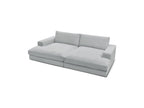 Fixed Straight 4-Seater Compact Sofa Deep Seat - Leonard - Corduroy