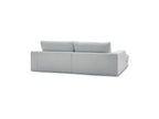 Fixed Straight 4-Seater Compact Sofa Deep Seat - Leonard - Corduroy