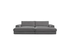 Fixed Straight 4-Seater Compact Sofa Deep Seat - Leonard - Corduroy