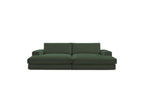 Fixed Straight 4-Seater Compact Sofa Deep Seat - Leonard - Corduroy