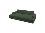 Fixed Straight 4-Seater Compact Sofa Deep Seat - Leonard - Corduroy