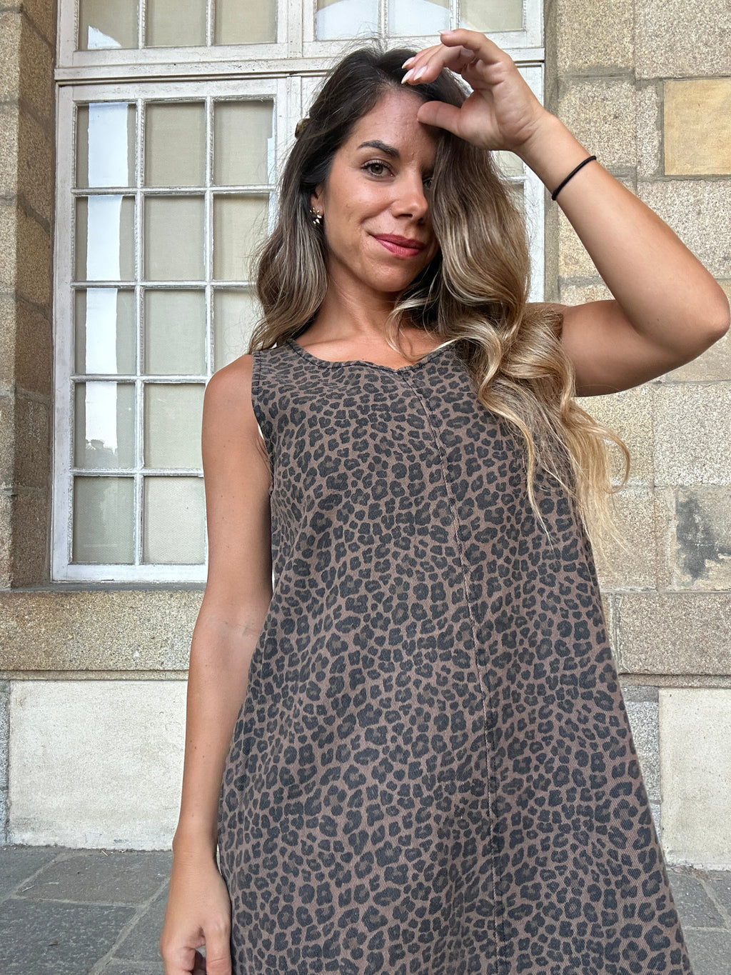 Vestido Léa de leopardo
