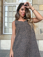 Vestido Léa de leopardo