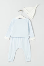3-Piece Pyjamas - Blue And White - Baby Boy