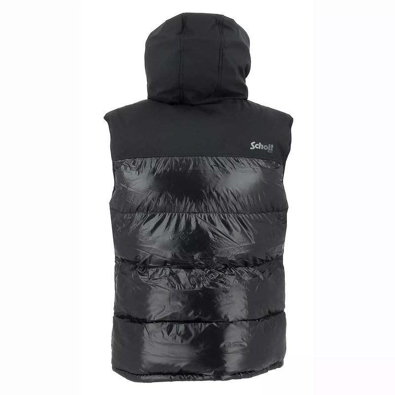 Schott - Doudoune Sans Manches Stamford - Noir Et Argent