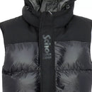 Schott - Doudoune Sans Manches Stamford - Noir Et Argent