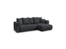 Sidonie - Canapé D'Angle Convertible Réversible Coffre - Velours Côtelé