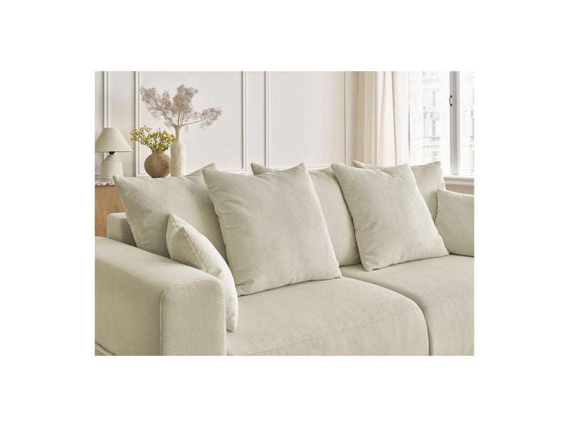 Canapé Droit Convertible - Sidonie - Velours Côtelé