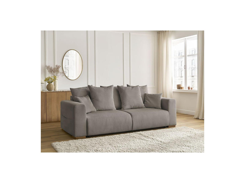 Canapé Droit Convertible - Sidonie - Velours Côtelé