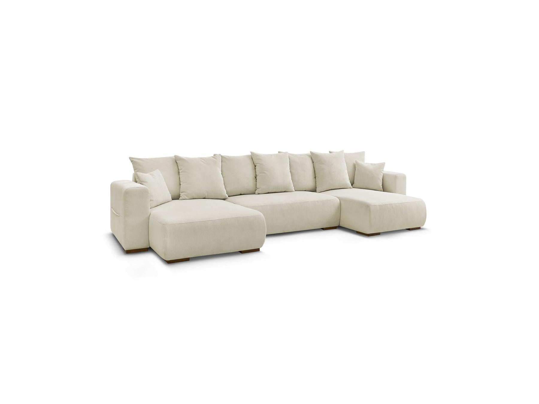 Sidonie - Convertible Panoramic Sofa with Storage - Corduroy