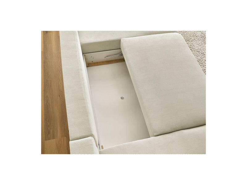 Canapé Panoramique Convertible Coffre - Sidonie - Velours Côtelé