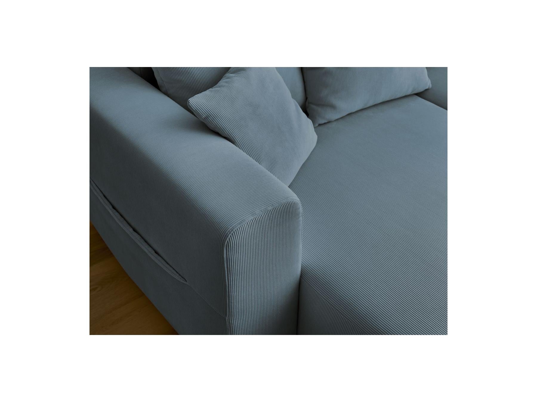 Sidonie - Convertible Panoramic Sofa with Storage - Corduroy