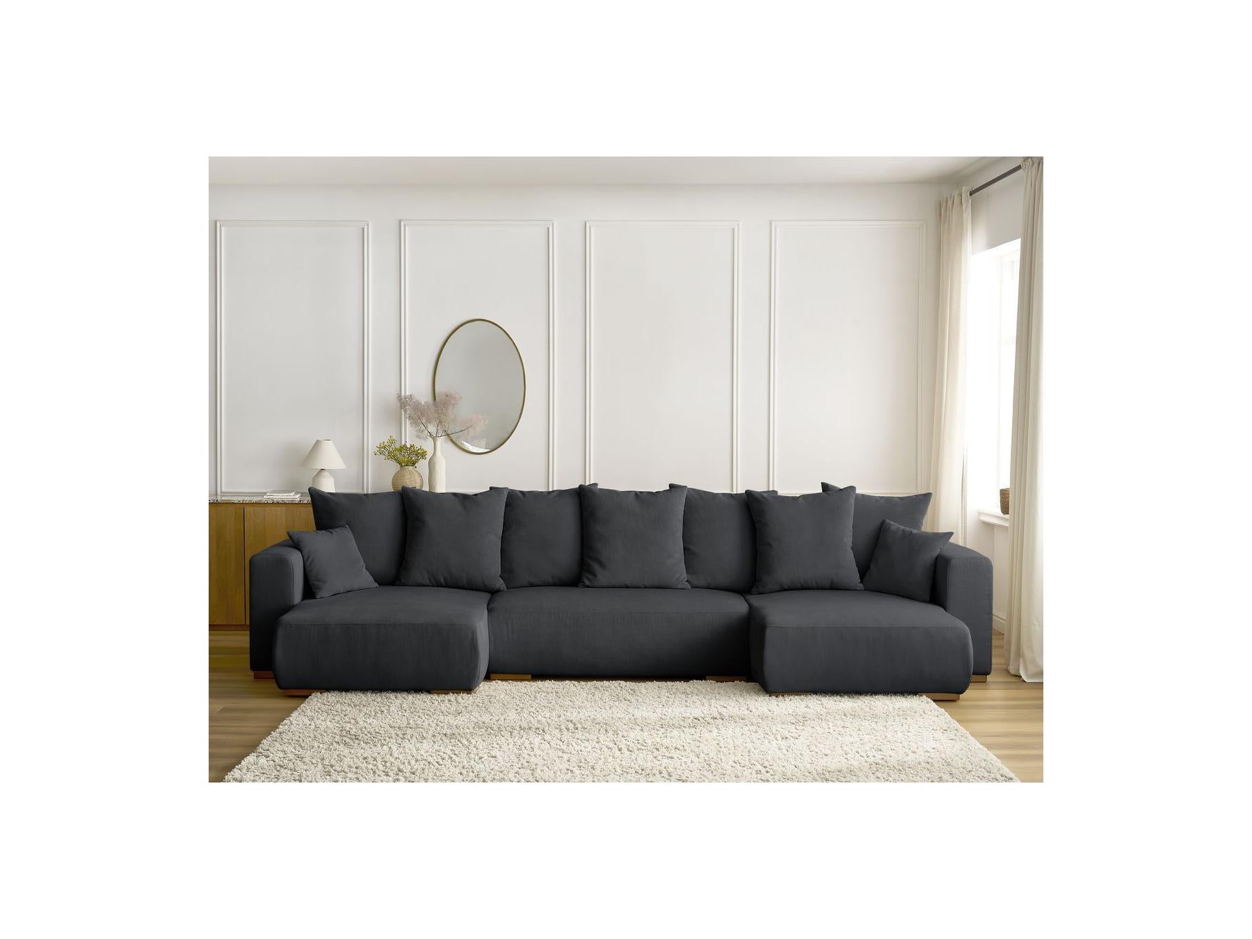 Sidonie - Convertible Panoramic Sofa with Storage - Corduroy