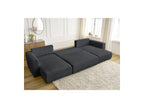 Sidonie - Convertible Panoramic Sofa with Storage - Corduroy