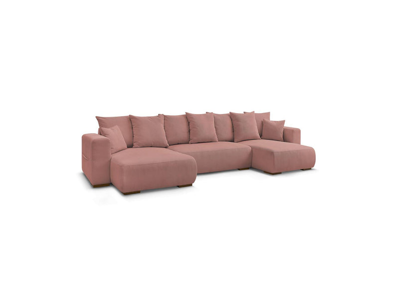 Canapé Panoramique Convertible Coffre - Sidonie - Velours Côtelé