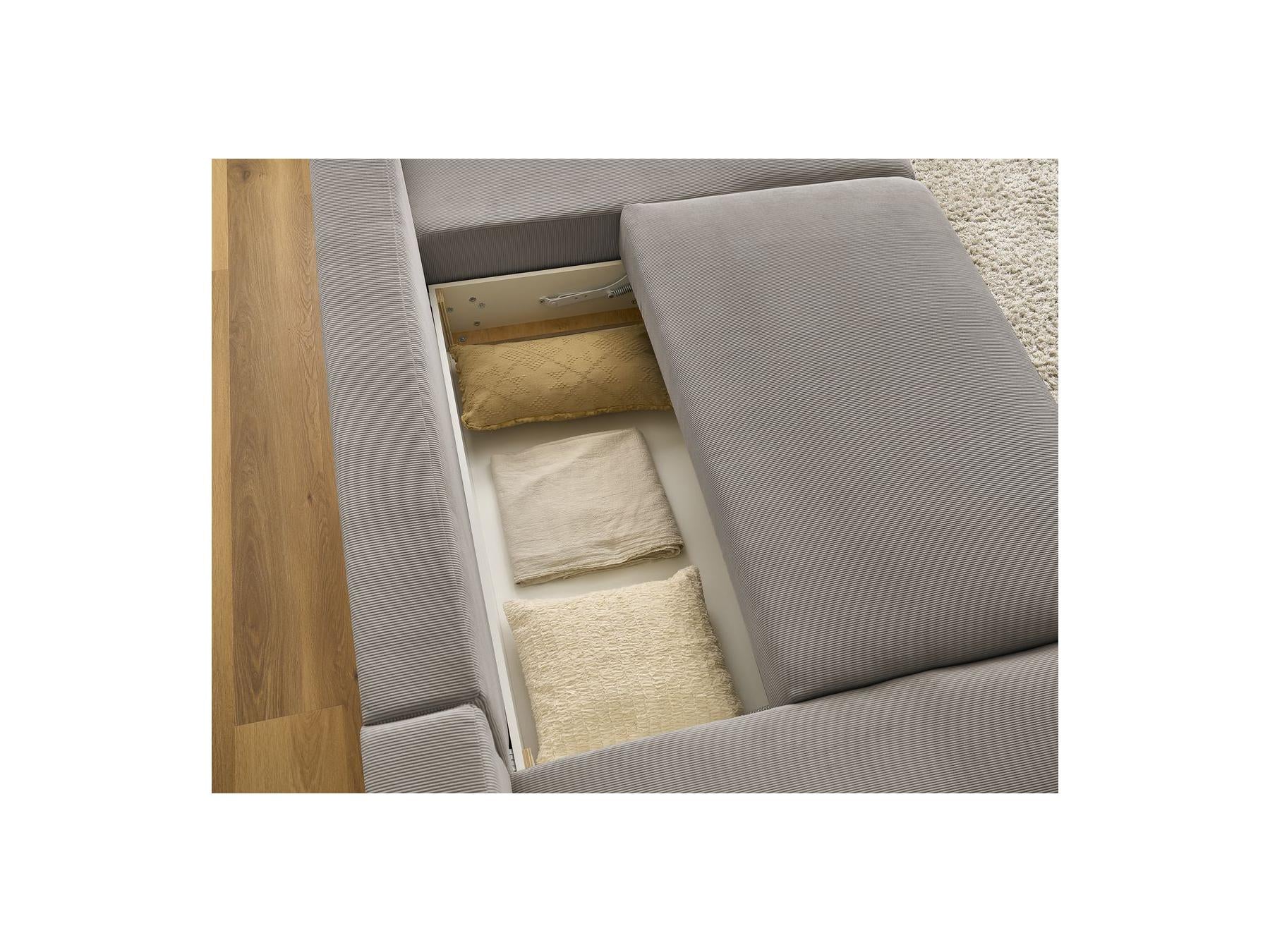 Sidonie - Convertible Panoramic Sofa with Storage - Corduroy