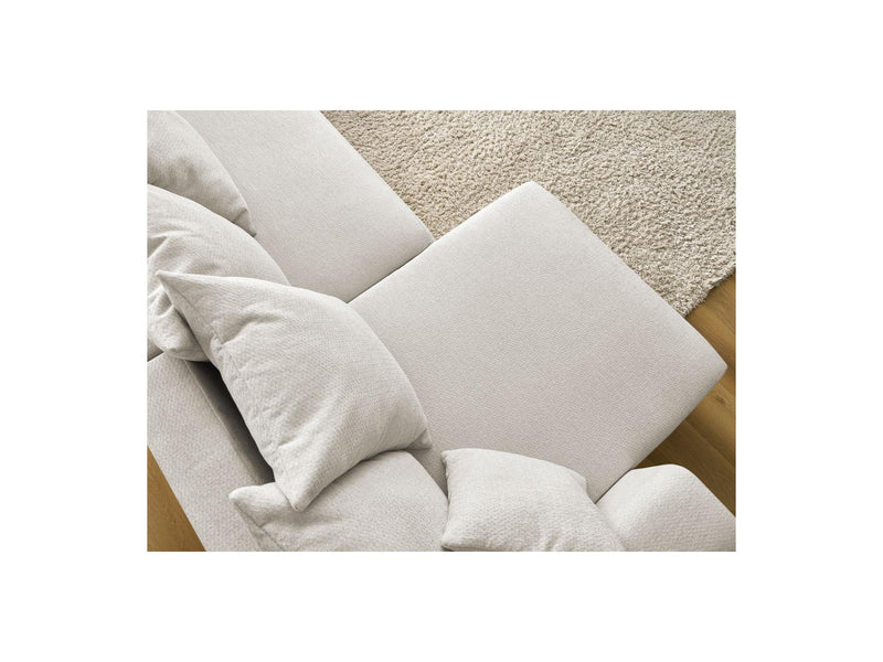 Canapé Panoramique Convertible Coffre - Sidonie - Tissu Chiné