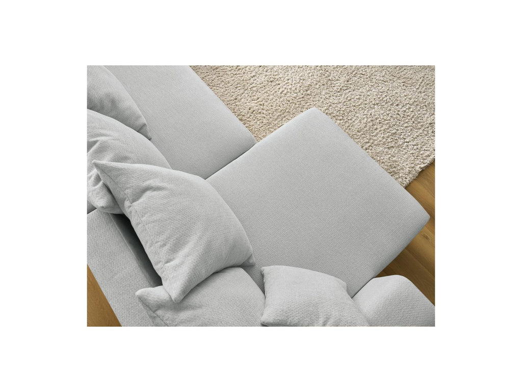 Sidonie - Convertible Panoramic Sofa with Storage Compartment - Heathered Fabric