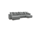 Sidonie - Convertible Panoramic Sofa with Storage Compartment - Heathered Fabric