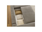 Sidonie - Convertible Panoramic Sofa with Storage Compartment - Heathered Fabric