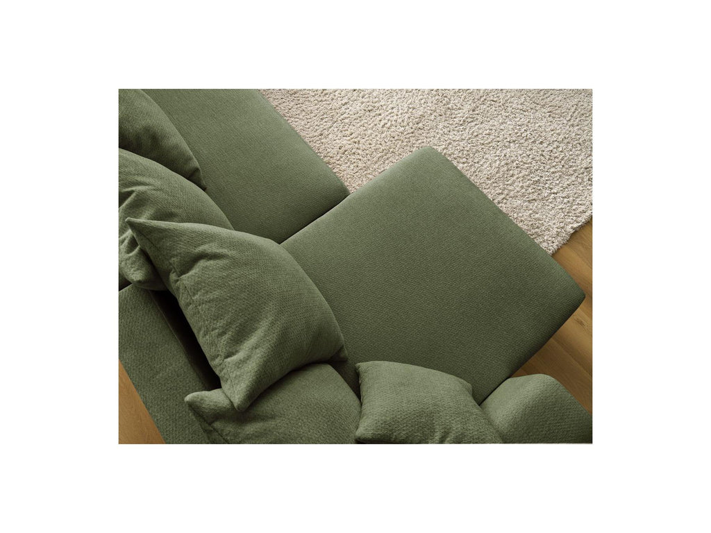 Sidonie - Convertible Panoramic Sofa with Storage Compartment - Heathered Fabric