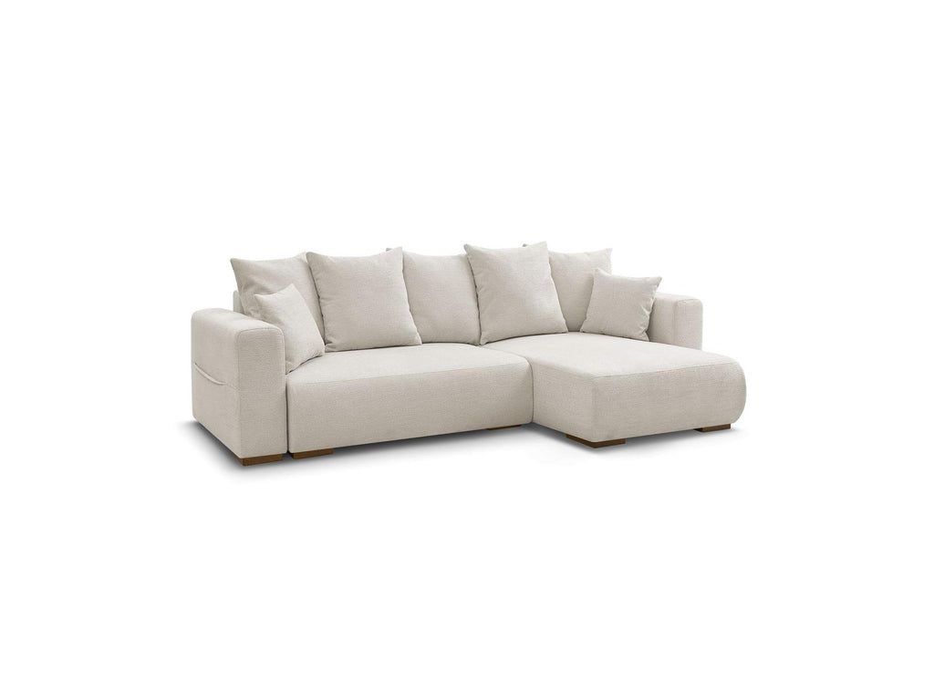 Sidonie - Reversible Convertible Corner Sofa with Storage - Heathered Fabric