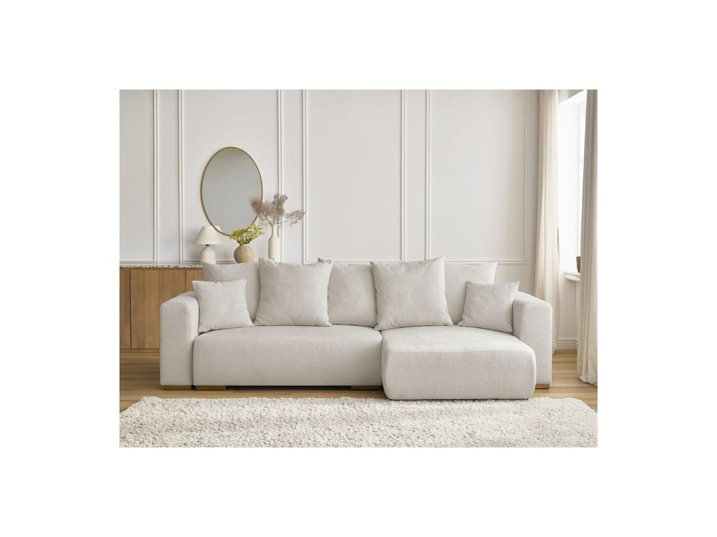 Sidonie - Reversible Convertible Corner Sofa with Storage - Heathered Fabric