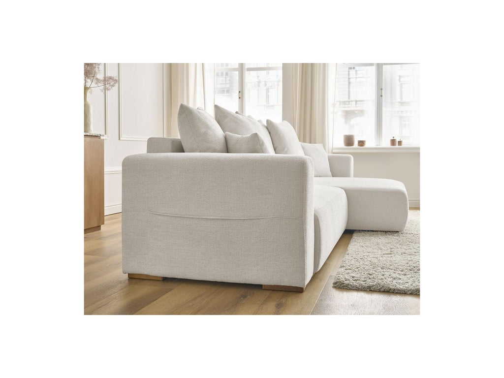 Sidonie - Reversible Convertible Corner Sofa with Storage - Heathered Fabric