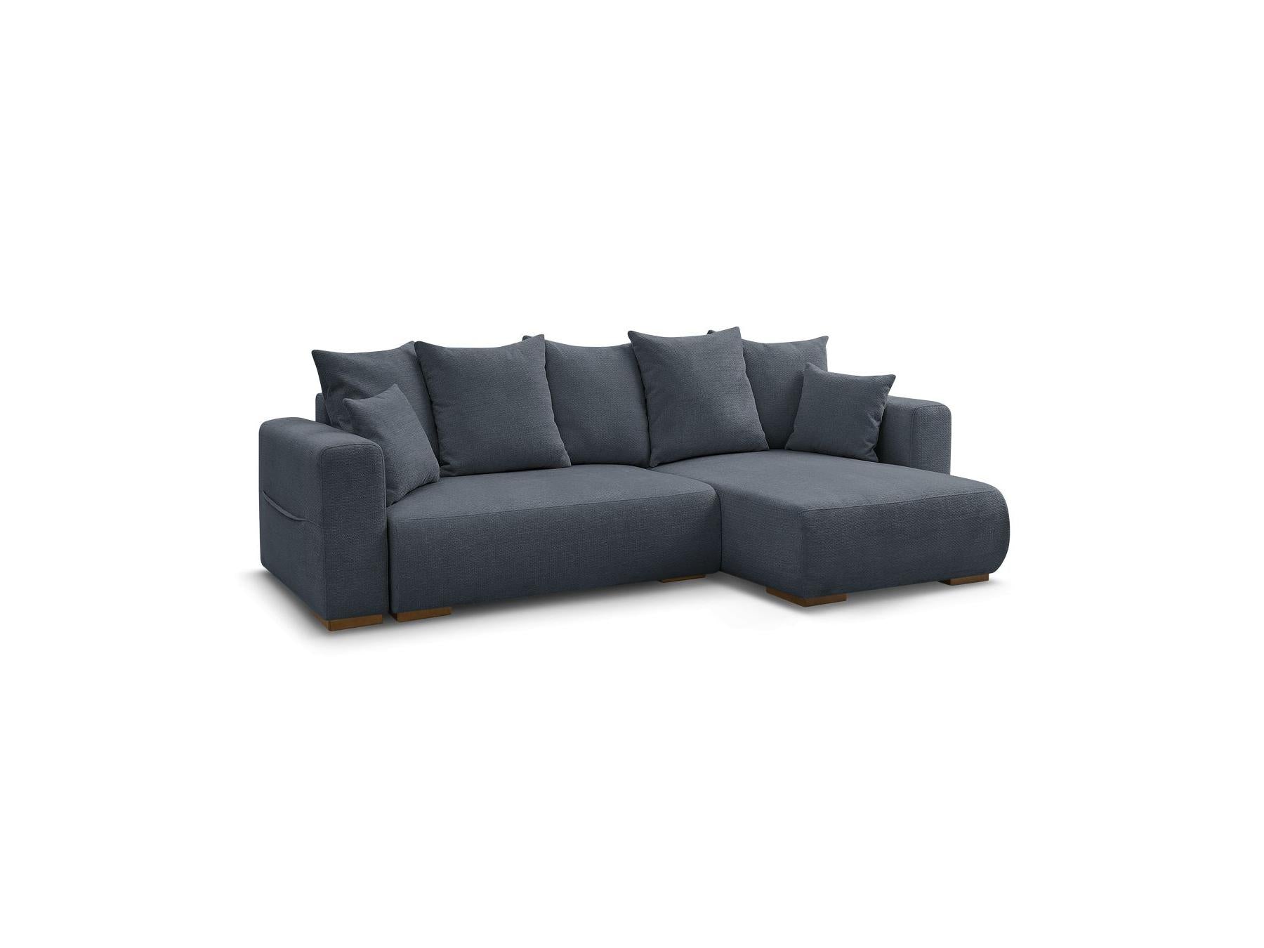 Sidonie - Reversible Convertible Corner Sofa with Storage - Heathered Fabric
