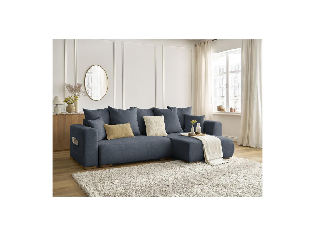 Sidonie - Reversible Convertible Corner Sofa with Storage - Heathered Fabric