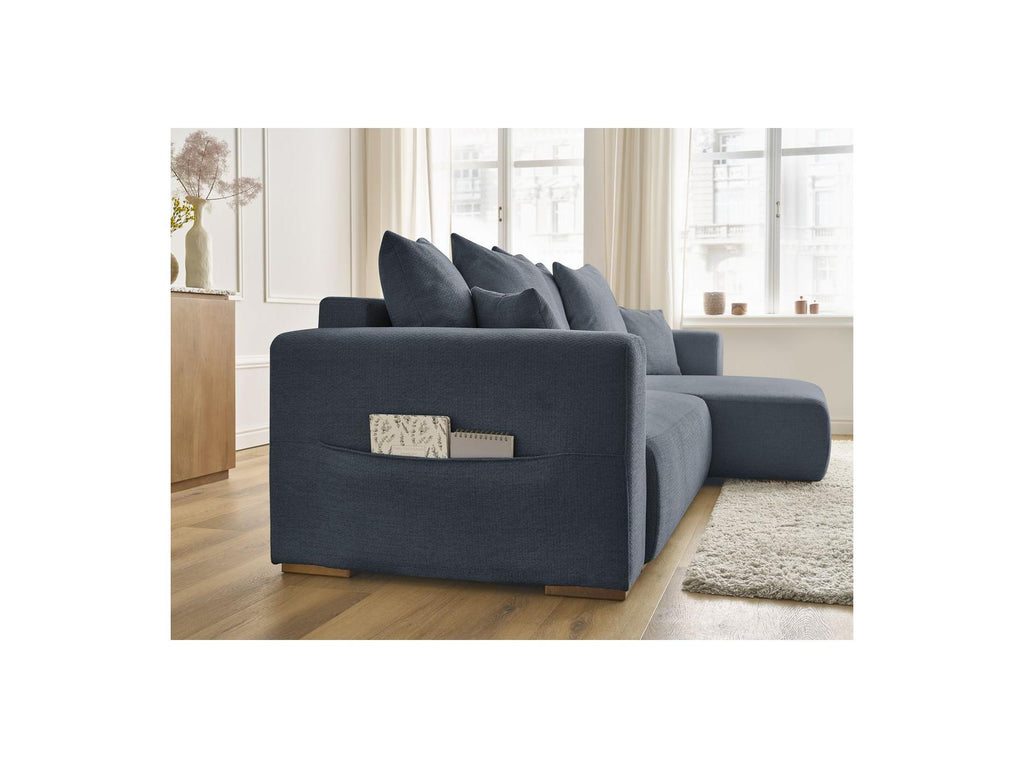 Sidonie - Reversible Convertible Corner Sofa with Storage - Heathered Fabric