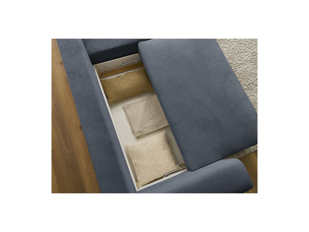 Sidonie - Reversible Convertible Corner Sofa with Storage - Heathered Fabric