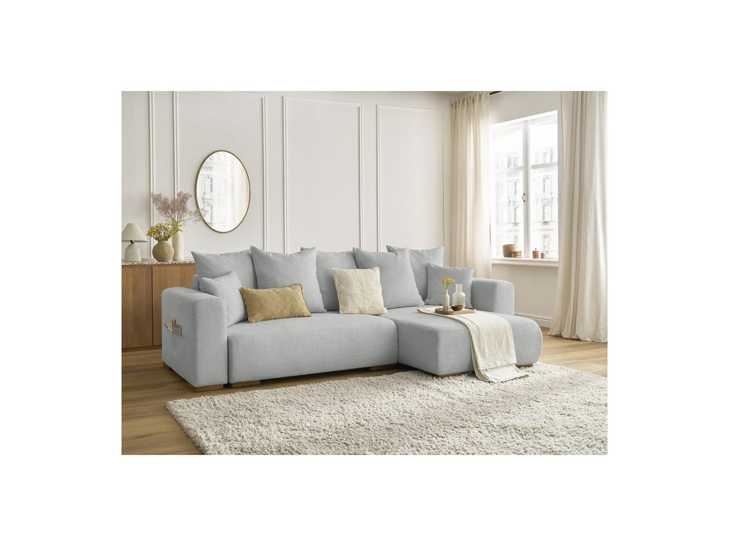 Sidonie - Reversible Convertible Corner Sofa with Storage - Heathered Fabric