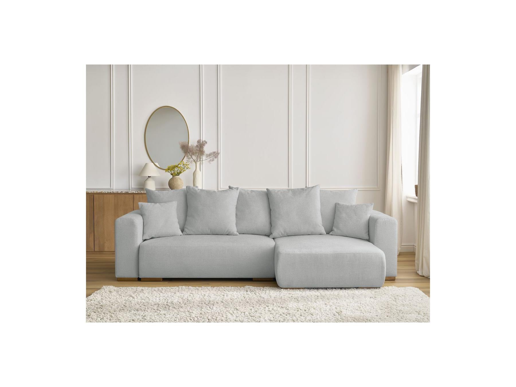 Sidonie - Reversible Convertible Corner Sofa with Storage - Heathered Fabric