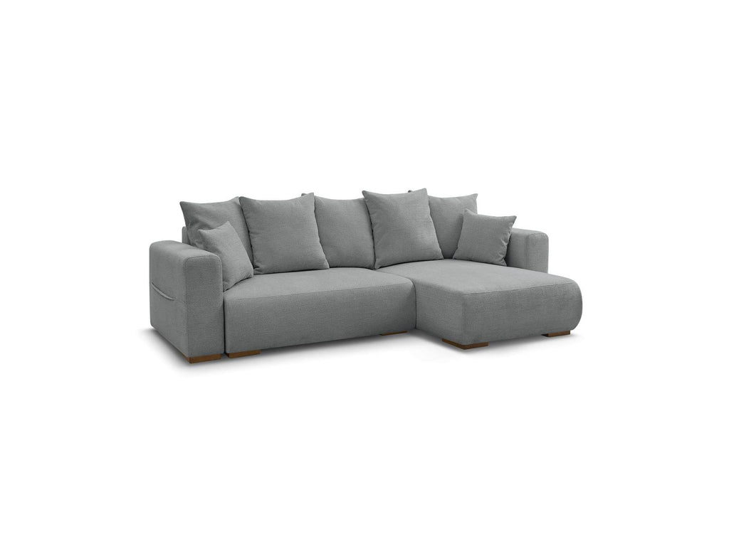 Sidonie - Reversible Convertible Corner Sofa with Storage - Heathered Fabric