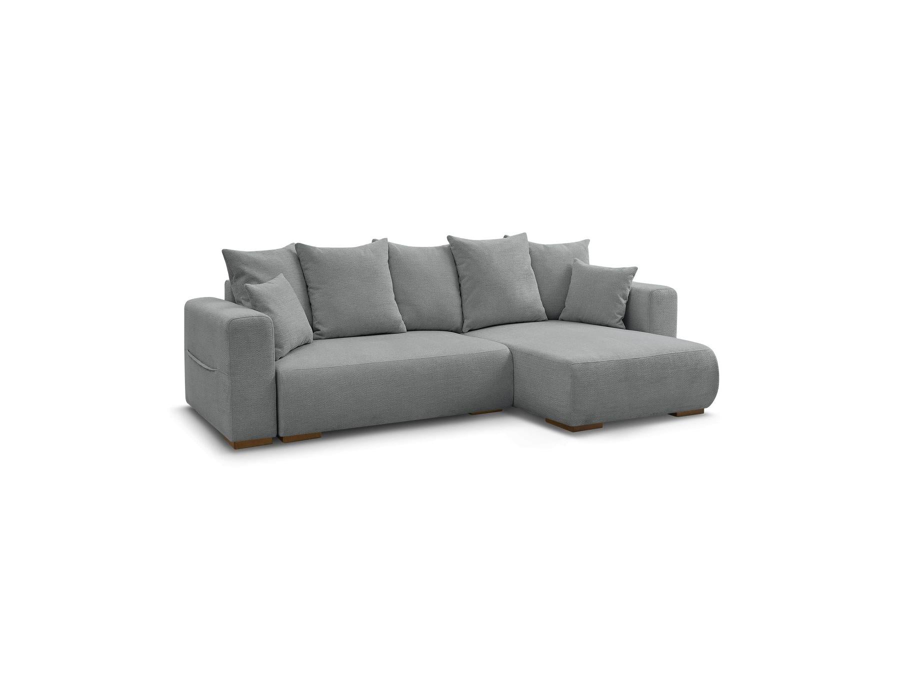 Sidonie - Reversible Convertible Corner Sofa with Storage - Heathered Fabric